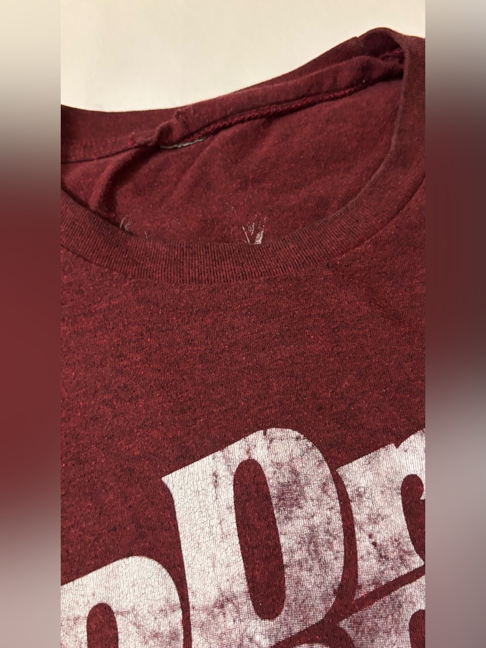 Dr Pepper fan gear Graphic Tee - Maroon heather XL & brown Halloween L - Picture 10 of 11